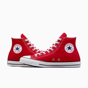 red high top converse (chuck taylor)